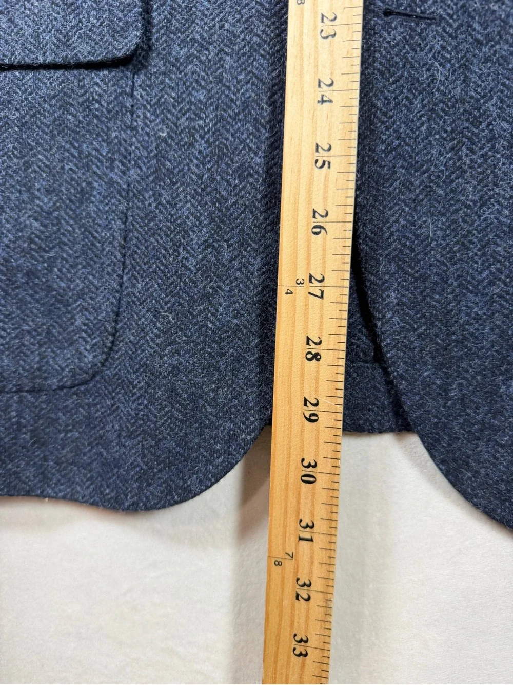 J. Crew 40R Ludlow Herringbone MOON British Cloth Navy Two-Button Sport Coat
